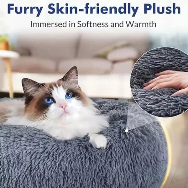 cat bed grey