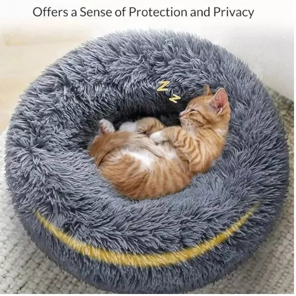 cat bed grey protection
