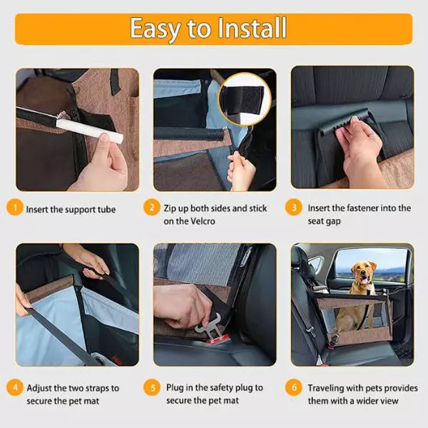 dog car seat rio install
