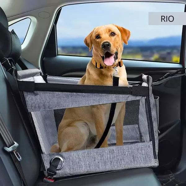 dog car seat rio light grey