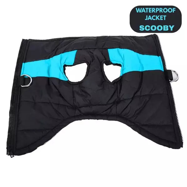 waterproof jacket dogs scooby blue 1
