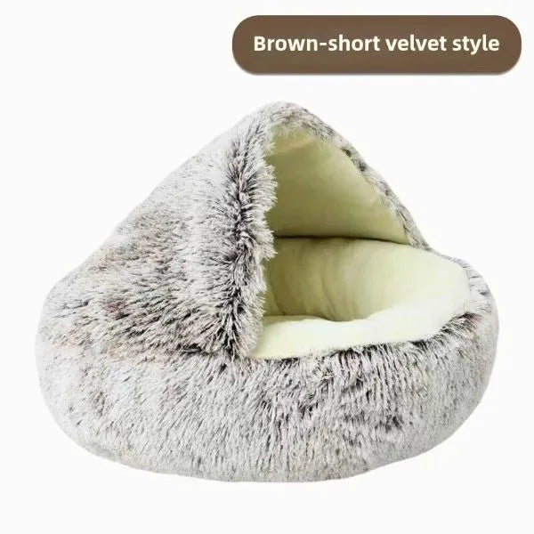 cat house brown velvet