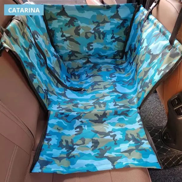 dog car seat catarina military blue