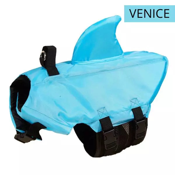 dog life jacket blue
