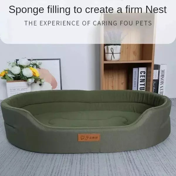 dog sofa bed coimbra green 1