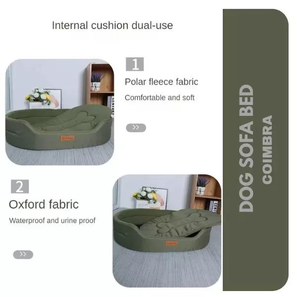 dog sofa bed coimbra green dual-use