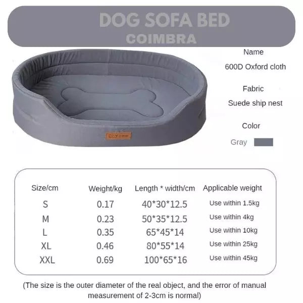 dog sofa bed coimbra grey details