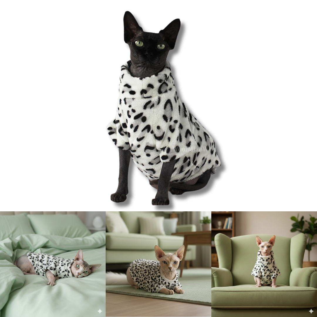 Ropa para gatos con estampado de leopardo | Moda elegante para mascotas | Miloco