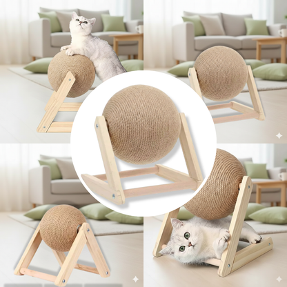 Cat Scratching Ball – Natural Sisal Furniture Protector