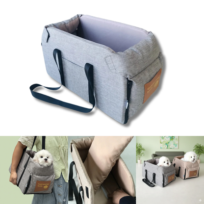 Dog Car Seat Bed with Safety and Travel Comfort