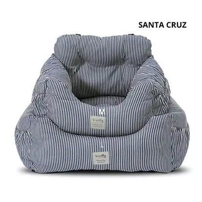 dog bed santa cruz blue striped