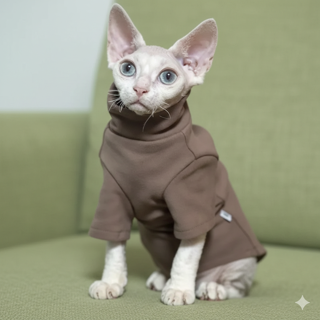 Vêtements pour chats Sphynx en coton de qualité supérieure – Chauds et doux