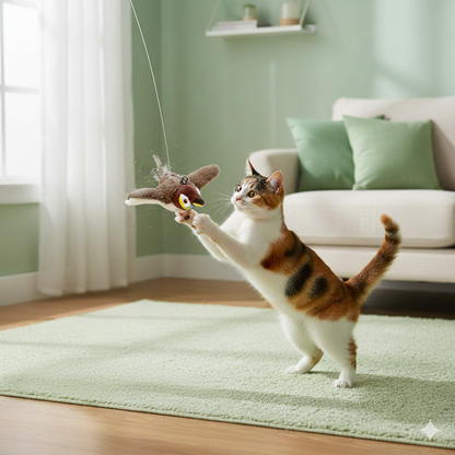 Flying Bird Cat Toy – Interactive Catnip Hunting Toy