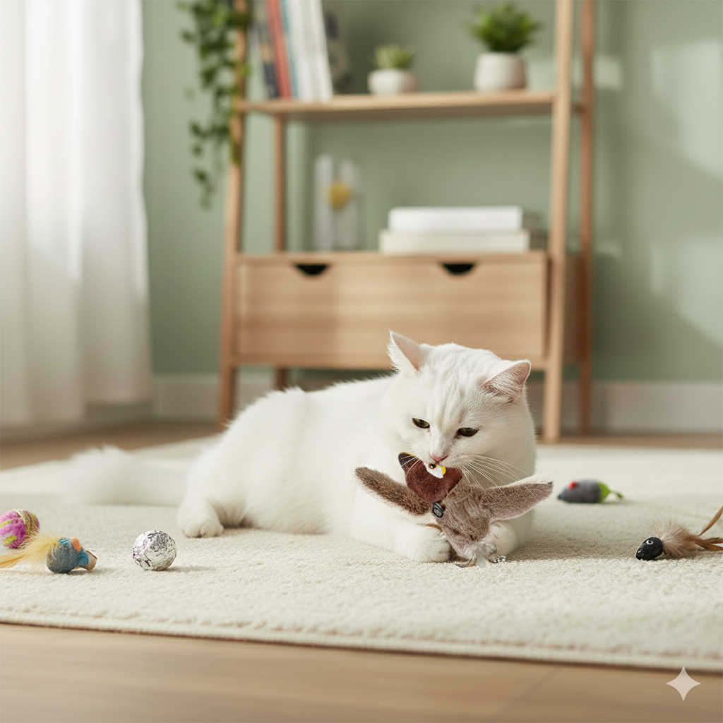 Flying Bird Cat Toy with Catnip for Exercise & Fun