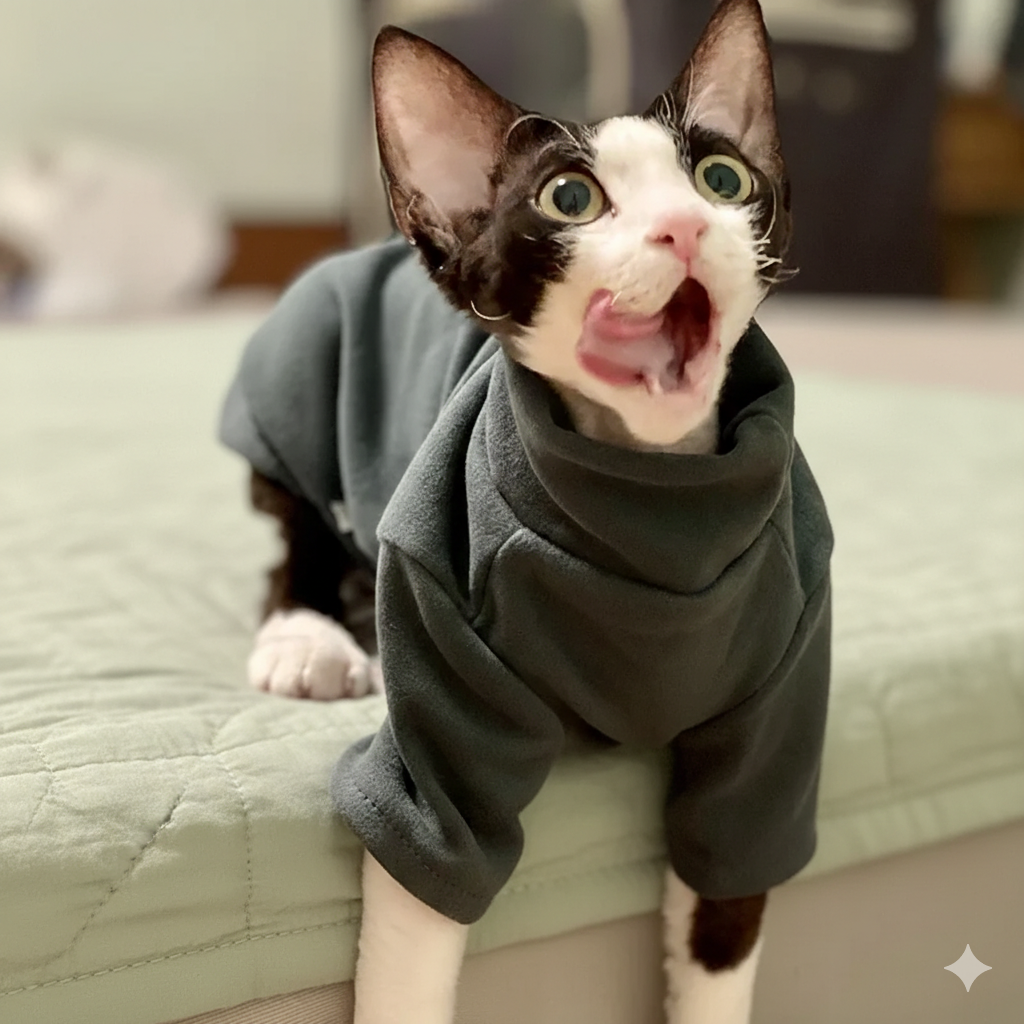 Vêtements pour chats Sphynx en coton de qualité supérieure – Chauds et doux