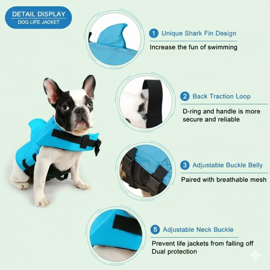 Chaleco salvavidas para perros Venice