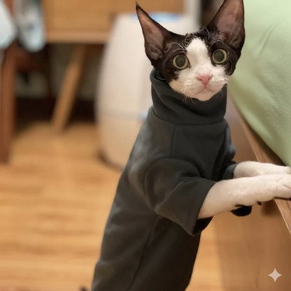 Premium Cotton Sphynx Cat Clothes | Warm, Soft & Skin-Safe Clothing for Hairless Cats