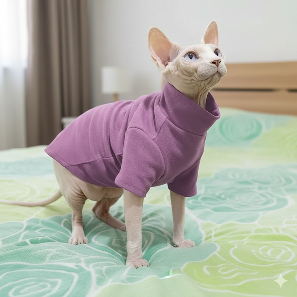 Vêtements pour chats Sphynx en coton de qualité supérieure – Chauds et doux