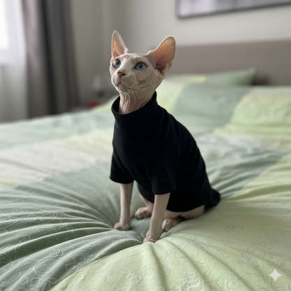 Premium Cotton Sphynx Cat Clothes | Warm, Soft & Skin-Safe Clothing for Hairless Cats