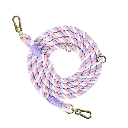 Colorful Cotton Dog Leash – Secure & Stylish Walks