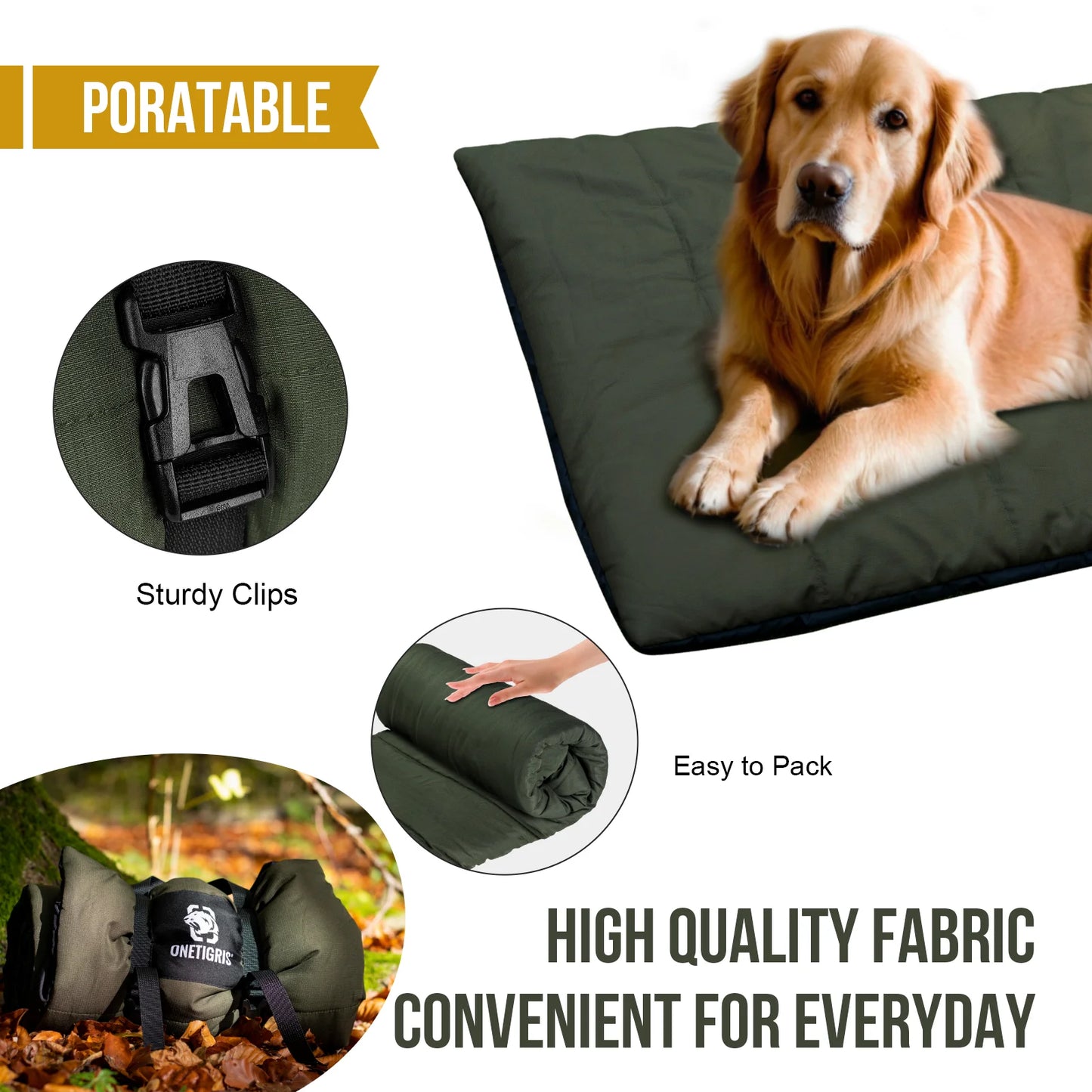 Dog Bed for Outdoors Ninoca