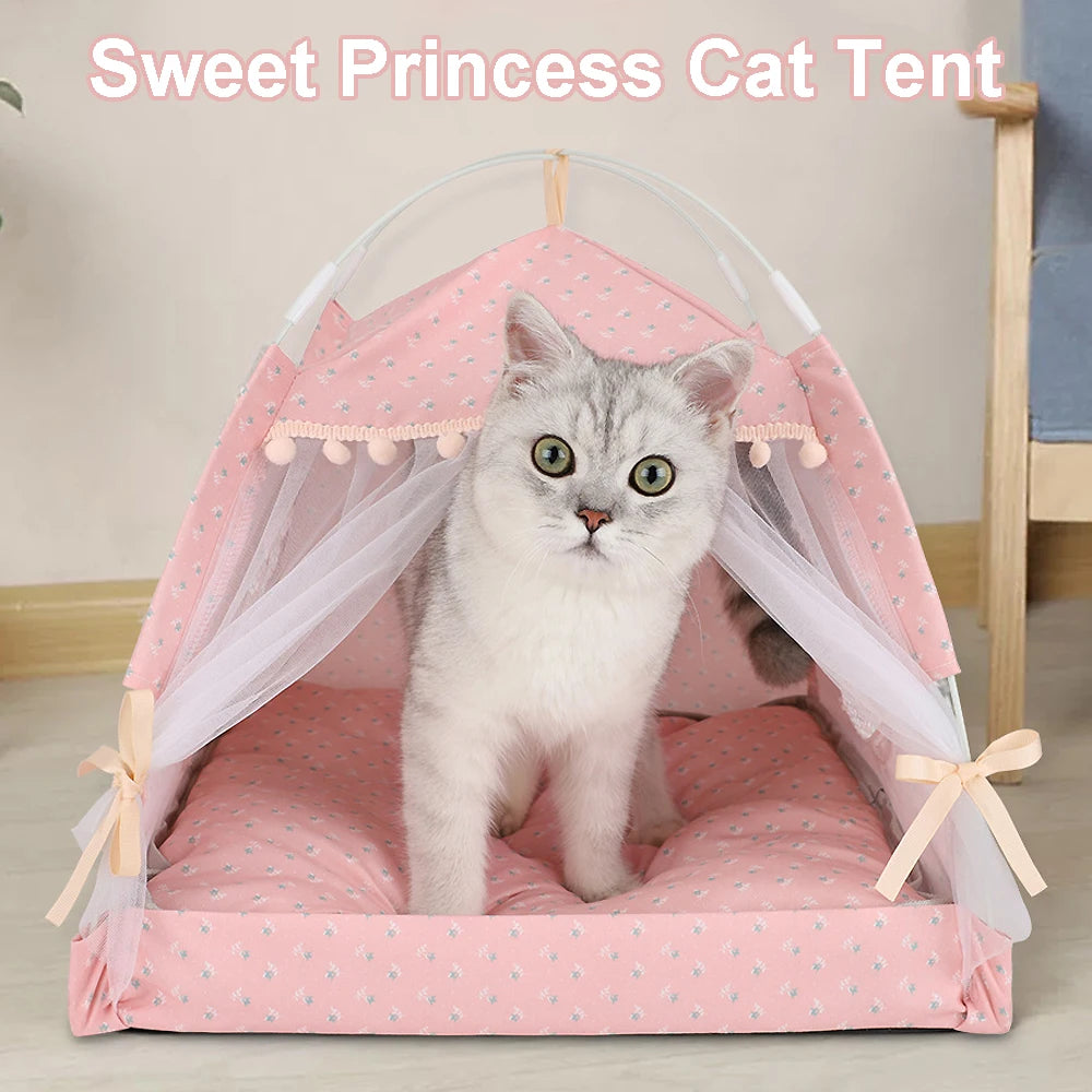 Cat Tent Haven™ – Stylish Sleep & Hideaway Bed