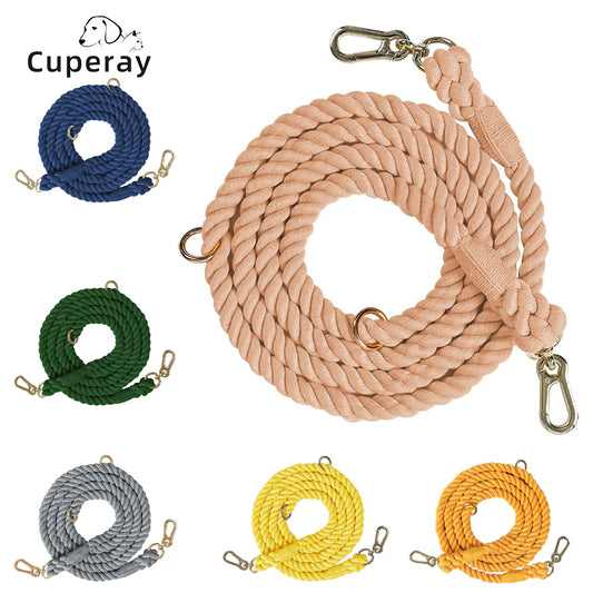 Colorful Cotton Dog Leash – Secure & Stylish Walks