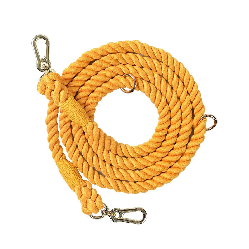 Colorful Cotton Dog Leash – Secure & Stylish Walks