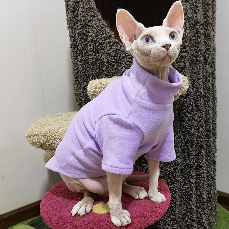 Premium Cotton Sphynx Cat Clothes – Warm and Soft