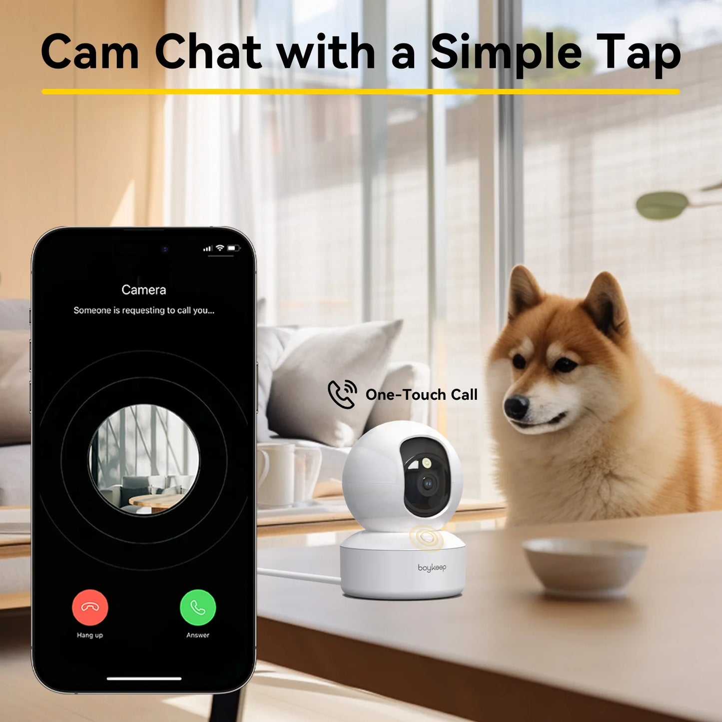 PetWatch™ Indoor Camera – See, Talk & Stay Connected