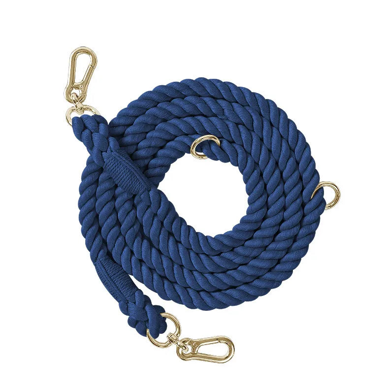 Colorful Cotton Dog Leash – Secure & Stylish Walks