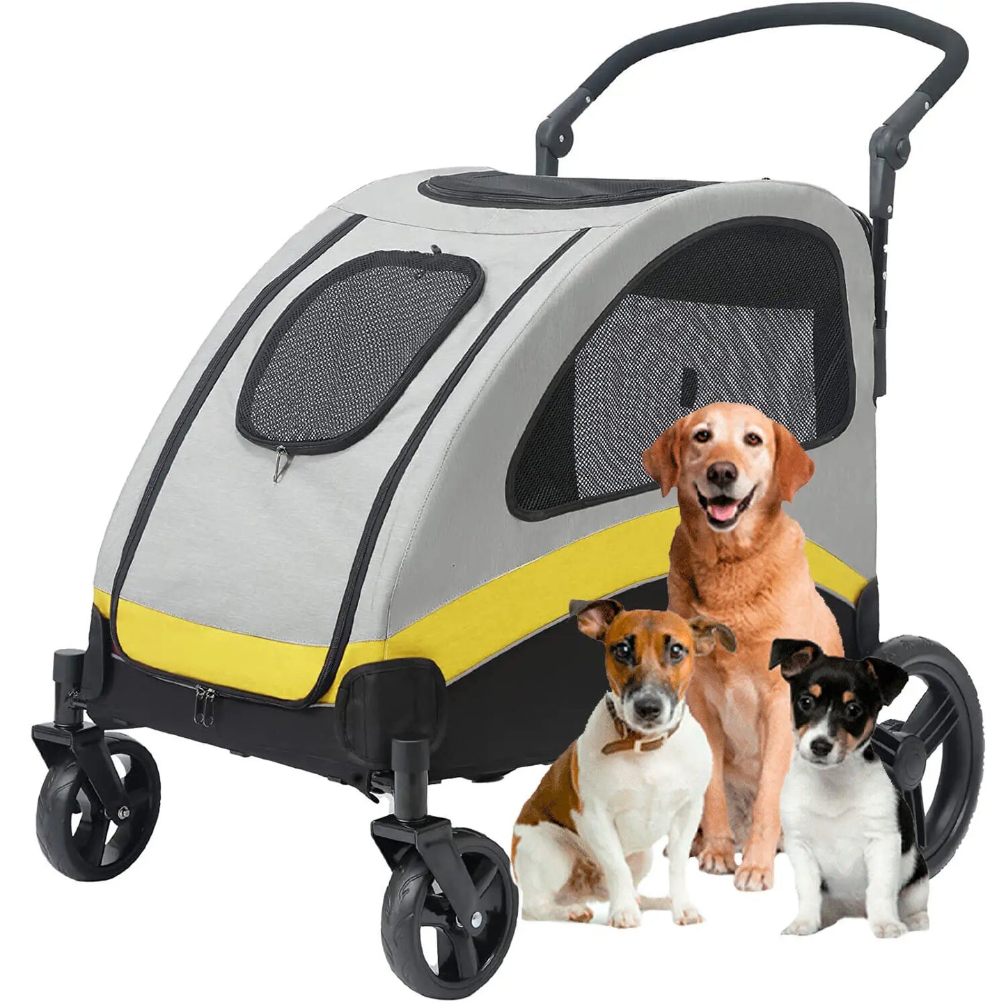 Large Dog Stroller 4 Wheels – Safe Outdoor Travel