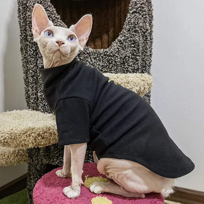 Premium Cotton Sphynx Cat Clothes – Warm and Soft