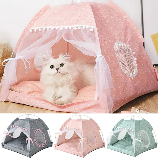 Cat Tent Haven™ – Stylish Sleep & Hideaway Bed