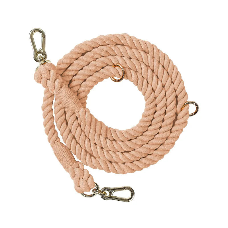 Colorful Cotton Dog Leash – Secure & Stylish Walks