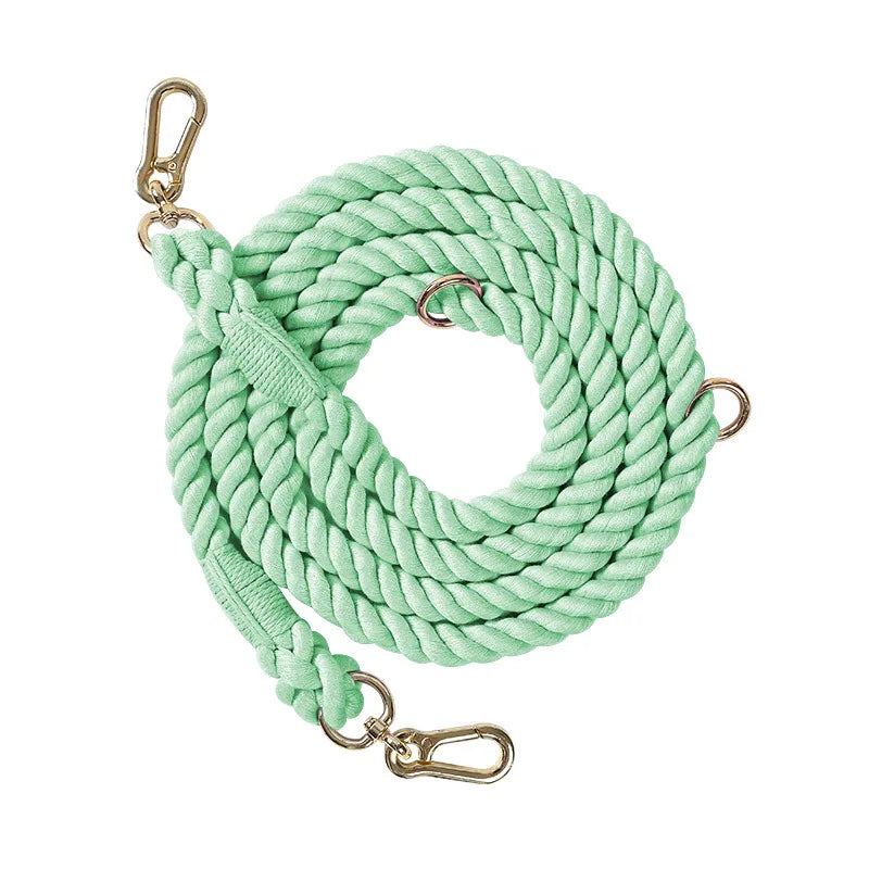 Colorful Cotton Dog Leash – Secure & Stylish Walks