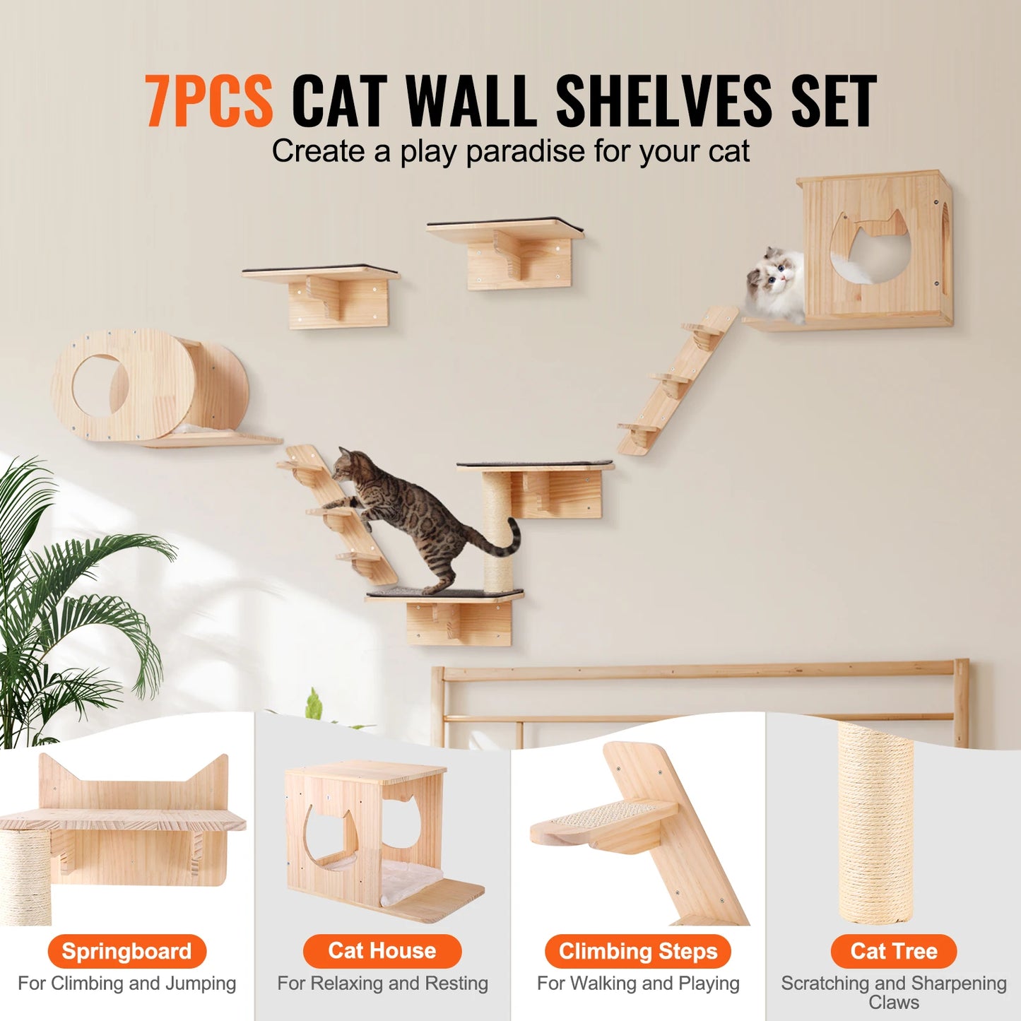 Modular Wall Cat Furniture – Fun Vertical Living - Miloco
