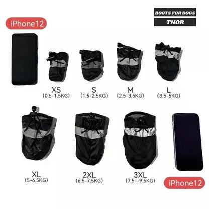 boots for dogs dimensions