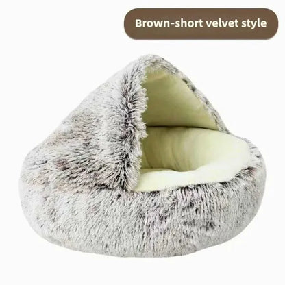 cat house brown velvet