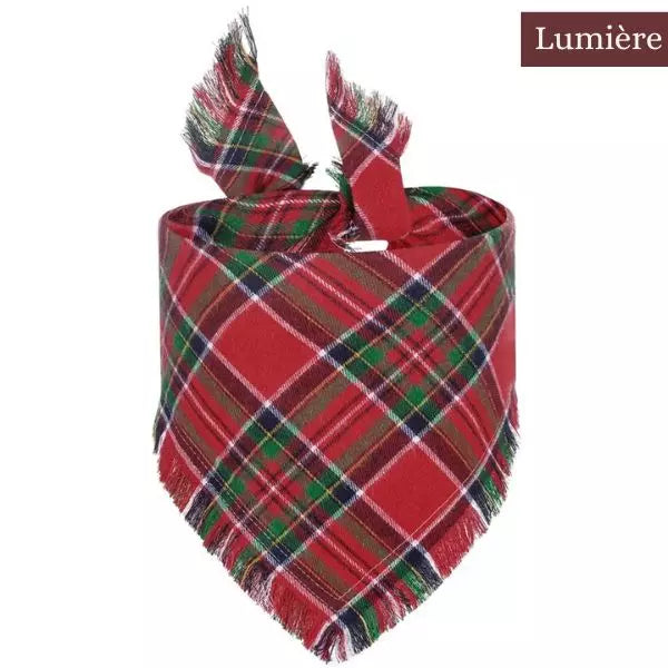 dog bandana red/green