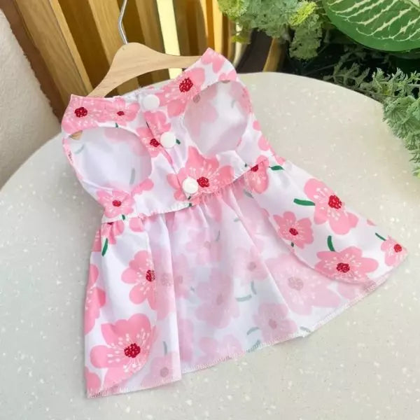 dog dress pink 3
