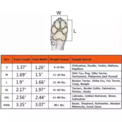 dog protection size