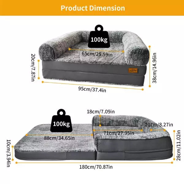 human dog bed dimension